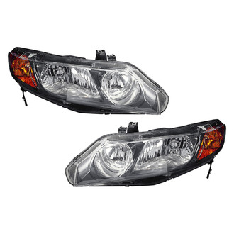 Replace® - Driver and Passenger Side Replacement Headlight Set Lens and Housing (Value Line)