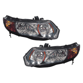 Replace® - Driver and Passenger Side Replacement Headlight Set Lens and Housing (Value Line)
