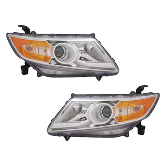 Replace® - Driver and Passenger Side Replacement Headlight Set Lens and Housing (CAPA Certified)