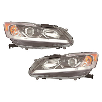 Replace® - Driver and Passenger Side Replacement Headlight Set (CAPA Certified)