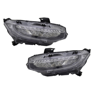 Replace® - Driver and Passenger Side Replacement Headlight Set (Standard Line)
