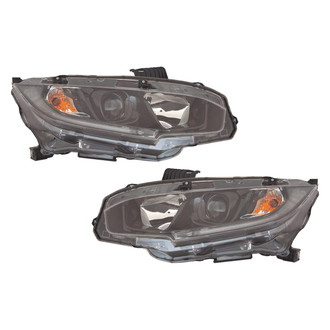 Replace® - Driver and Passenger Side Replacement Headlight Set (Standard Line)