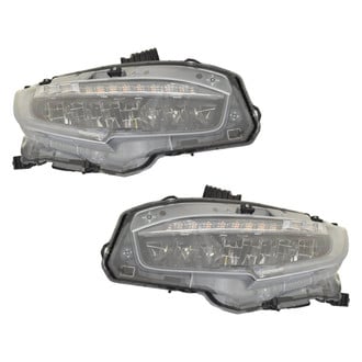 Replace® - Driver and Passenger Side Replacement Headlight Set (CAPA Certified)