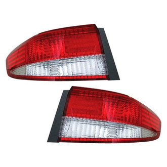 Replace® - Driver and Passenger Side Outer Replacement Tail Light Lens and Housings (CAPA Certified)