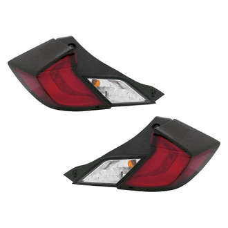 Replace® - Driver and Passenger Side Outer Replacement Tail Lights (CAPA Certified)