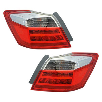 Replace® - Driver and Passenger Side Outer Replacement Tail Lights (CAPA Certified)