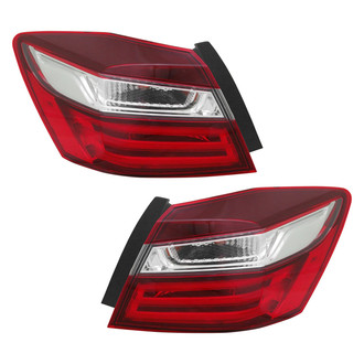 Replace® - Driver and Passenger Side Outer Replacement Tail Lights (CAPA Certified)