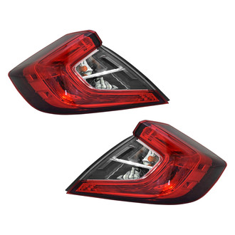 Replace® - Driver and Passenger Side Outer Replacement Tail Lights (Standard Line)