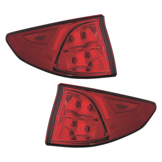 Replace® - Driver and Passenger Side Outer Replacement Tail Lights (CAPA Certified)