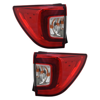 Replace® - Driver and Passenger Side Outer Replacement Tail Lights (Standard Line)