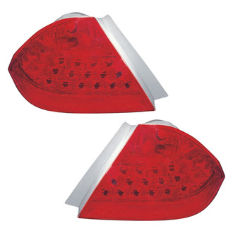 Replace® - Driver and Passenger Side Outer Replacement Tail Light Lens and Housings (Value Line)