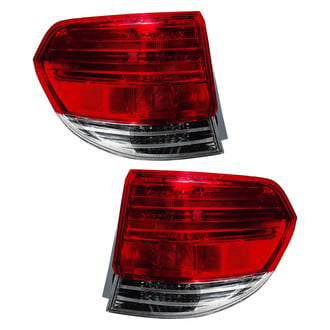 Replace® - Driver and Passenger Side Outer Replacement Tail Light Lens and Housings (Value Line)