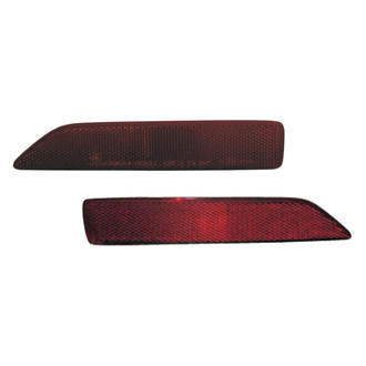 Replace® - Rear Driver and Passenger Side Bumper Reflector Set (CAPA Certified)