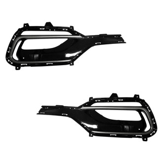 Replace® - Front Driver and Passenger Side Fog Light Bezel Set (CAPA Certified)