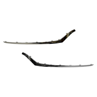 Replace® - Front Lower Driver and Passenger Side Bumper Cover Molding Set (Standard Line)