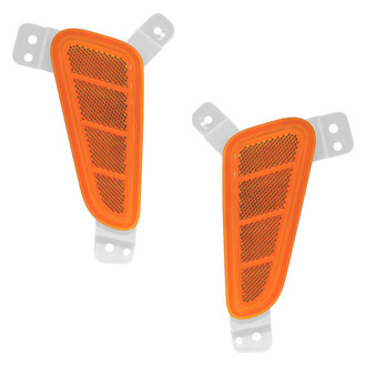 Replace® - Front Driver and Passenger Side Bumper Reflector Set (CAPA Certified)