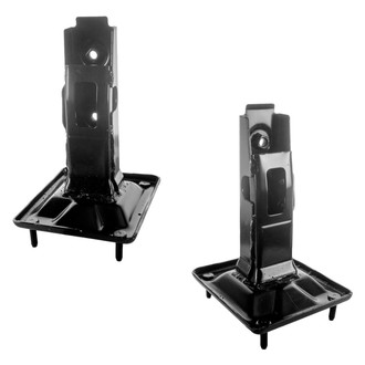 Replace® - Rear Driver and Passenger Side Bumper Cover Bracket Set (Brand New OE)