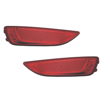 Replace® - Rear Driver and Passenger Side Bumper Reflector Set (CAPA Certified)