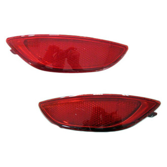 Replace® - Rear Driver and Passenger Side Bumper Reflector Set (CAPA Certified)