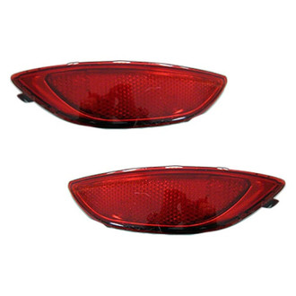 Replace® - Rear Driver and Passenger Side Bumper Reflector Set (Brand New OE)