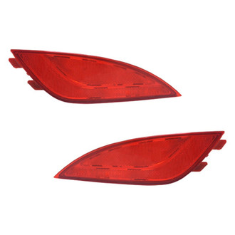 Replace® - Rear Driver and Passenger Side Bumper Reflector Set (CAPA Certified)