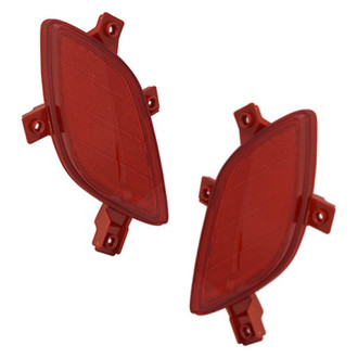 Replace® - Rear Driver and Passenger Side Bumper Reflector Set (CAPA Certified)