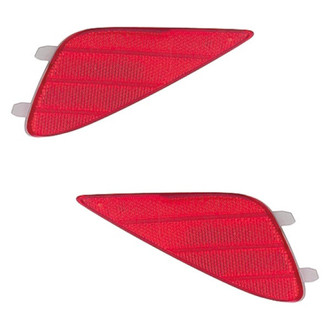 Replace® - Rear Driver and Passenger Side Bumper Reflector Set (CAPA Certified)