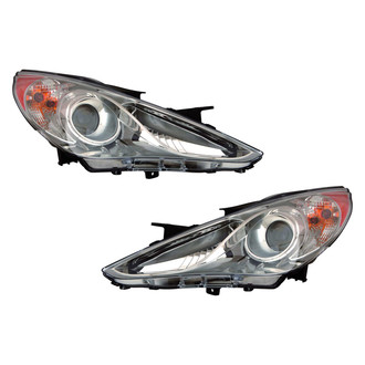 Replace® - Driver and Passenger Side Replacement Headlight Set (CAPA Certified)