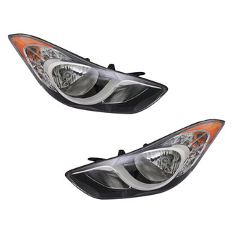 Replace® - Driver and Passenger Side Replacement Headlight Set (CAPA Certified)