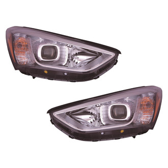 Replace® - Driver and Passenger Side Replacement Headlight Set (CAPA Certified)