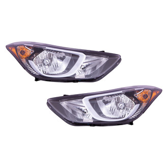 Replace® - Driver and Passenger Side Replacement Headlight Set (CAPA Certified)