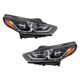 Replace® - Driver and Passenger Side Replacement Headlight Set (CAPA Certified)