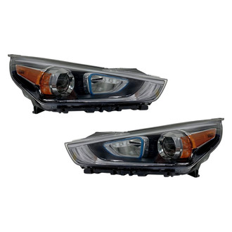 Replace® - Driver and Passenger Side Replacement Headlight Set (Standard Line)