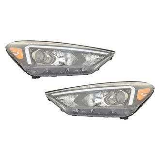 Replace® - Driver and Passenger Side Replacement Headlight Set (CAPA Certified)