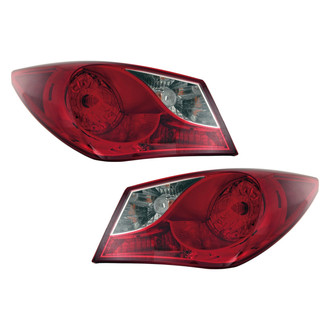Replace® - Driver and Passenger Side Outer Replacement Tail Lights (CAPA Certified)