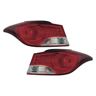 Replace® - Driver and Passenger Side Outer Replacement Tail Lights (CAPA Certified)