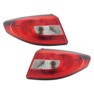 Replace® - Driver and Passenger Side Outer Replacement Tail Lights (CAPA Certified)