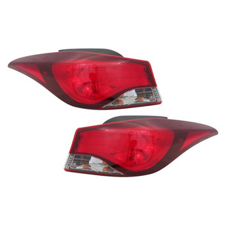 Replace® - Driver and Passenger Side Outer Replacement Tail Lights (CAPA Certified)
