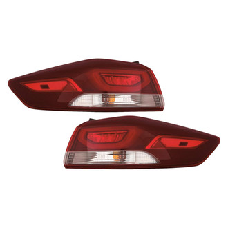 Replace® - Driver and Passenger Side Outer Replacement Tail Lights (CAPA Certified)