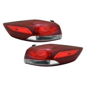 Replace® - Driver and Passenger Side Outer Replacement Tail Lights (Standard Line)