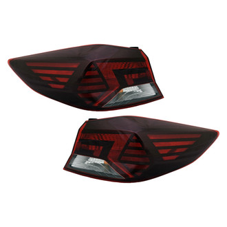 Replace® - Driver and Passenger Side Outer Replacement Tail Lights (Standard Line)