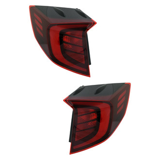 Replace® - Driver and Passenger Side Outer Replacement Tail Lights (CAPA Certified)
