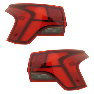 Replace® - Driver and Passenger Side Outer Replacement Tail Lights (CAPA Certified)
