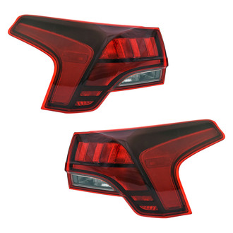 Replace® - Driver and Passenger Side Outer Replacement Tail Lights (Standard Line)
