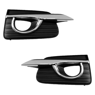 Replace® - Front Driver and Passenger Side Fog Light Bezel Set (Standard Line)