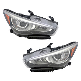 Replace® - Driver and Passenger Side Replacement Headlight Set (CAPA Certified)