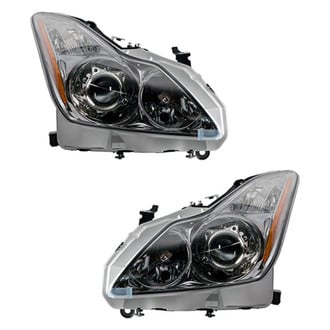 Replace® - Brand New OE Driver and Passenger Side Replacement Headlight Set Lens and Housing