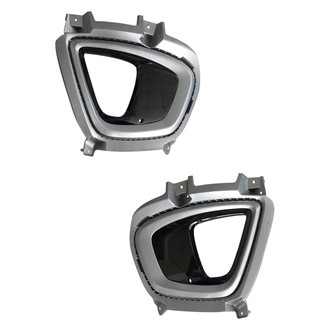 Replace® - Front Driver and Passenger Side Fog Light Bezel Set (Standard Line)