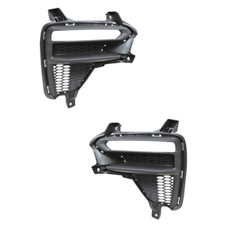 Replace® - Front Outer Driver and Passenger Side Daytime Running Light Bezel Set (Standard Line)