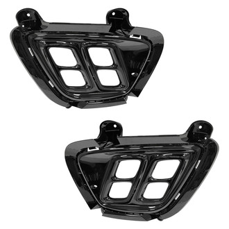 Replace® - Front Driver and Passenger Side Fog Light Bezel Set (Standard Line)